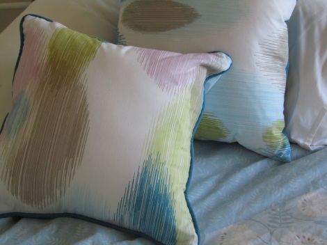 A couple of cushions by The Occasional Craft